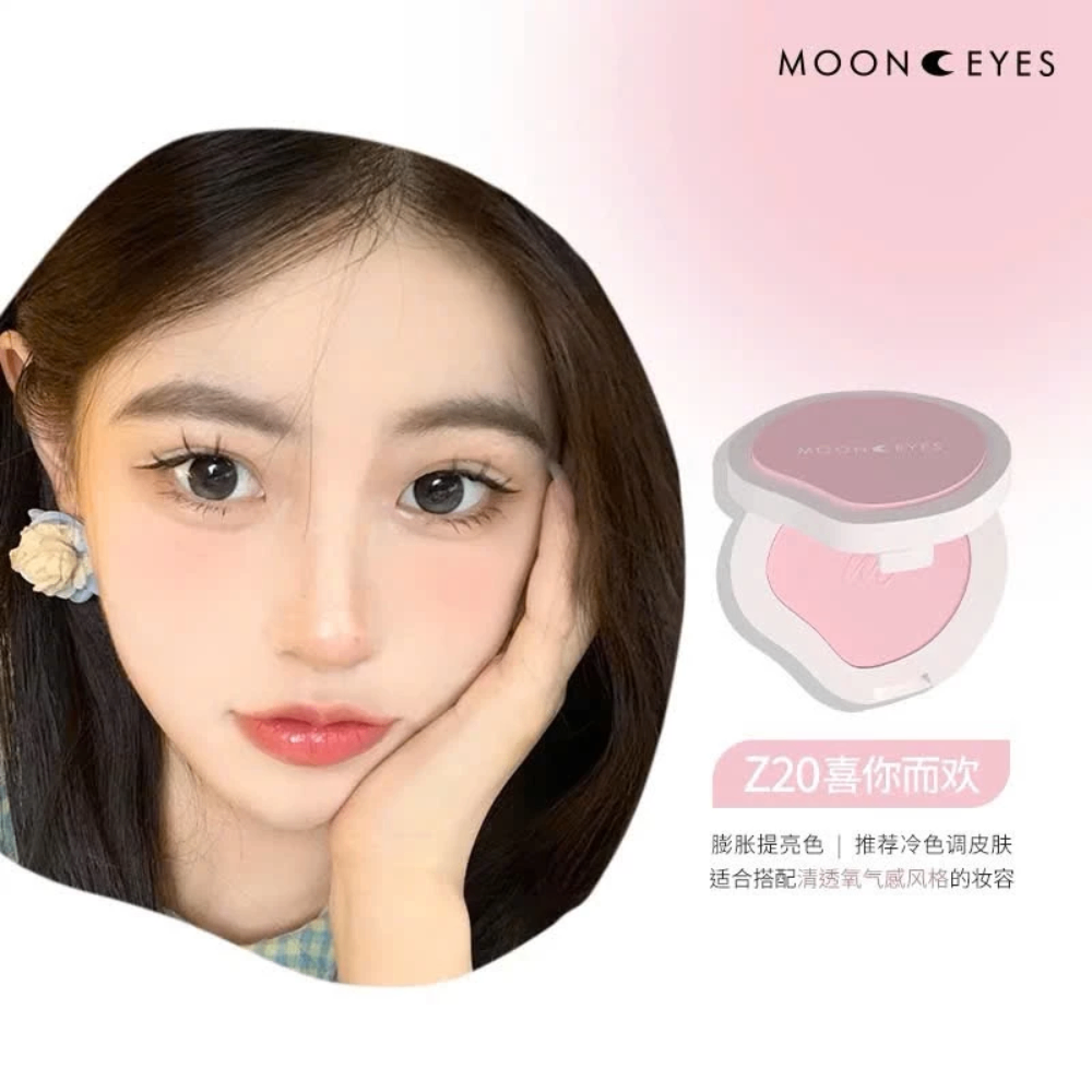 Phấn má hồng MOONEYES 6.5g trang điểm tự nhiên lâu trôi