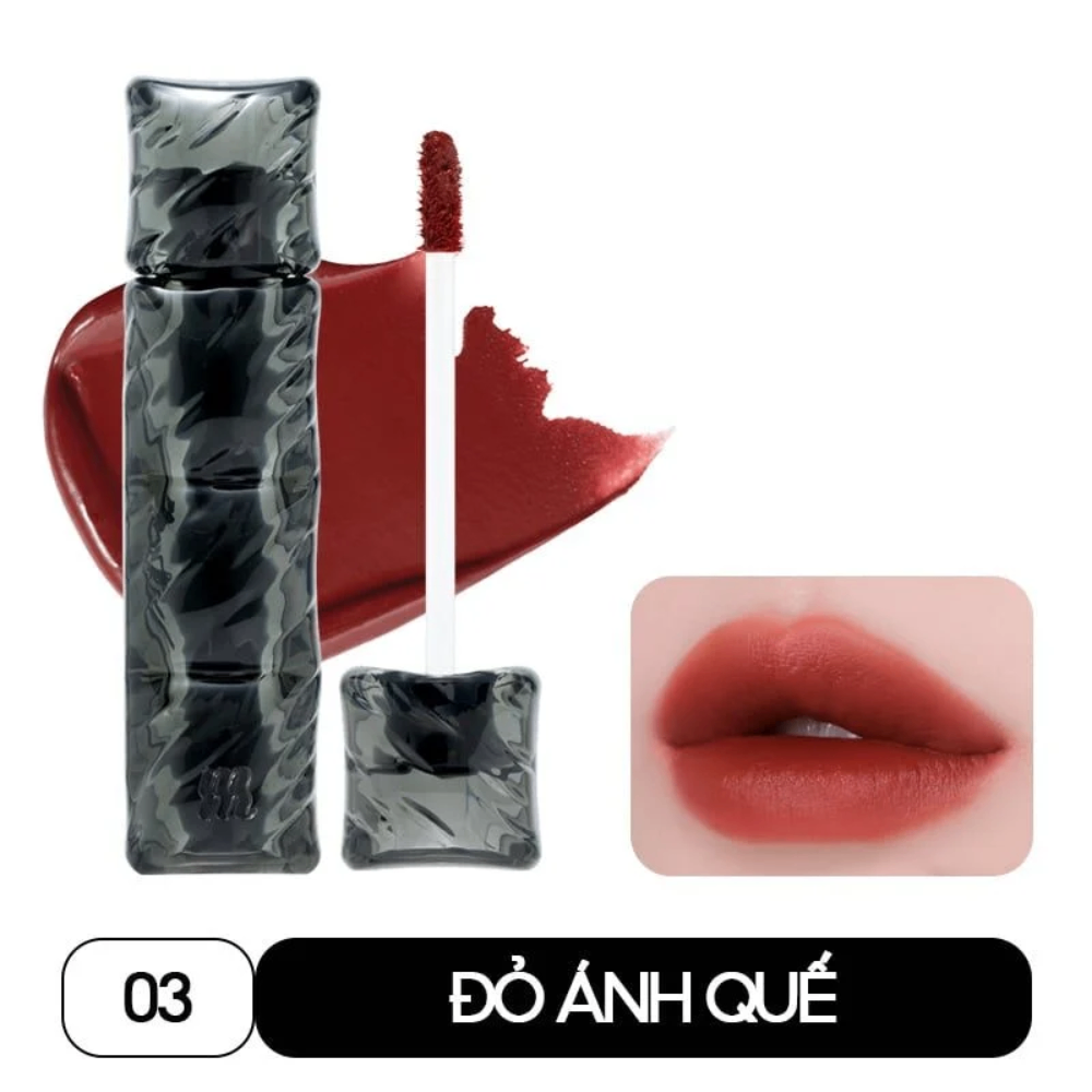 Son kem lì Merzy Puffer Velvet Tint 3.7g bền màu lâu trôi lên màu chuẩn