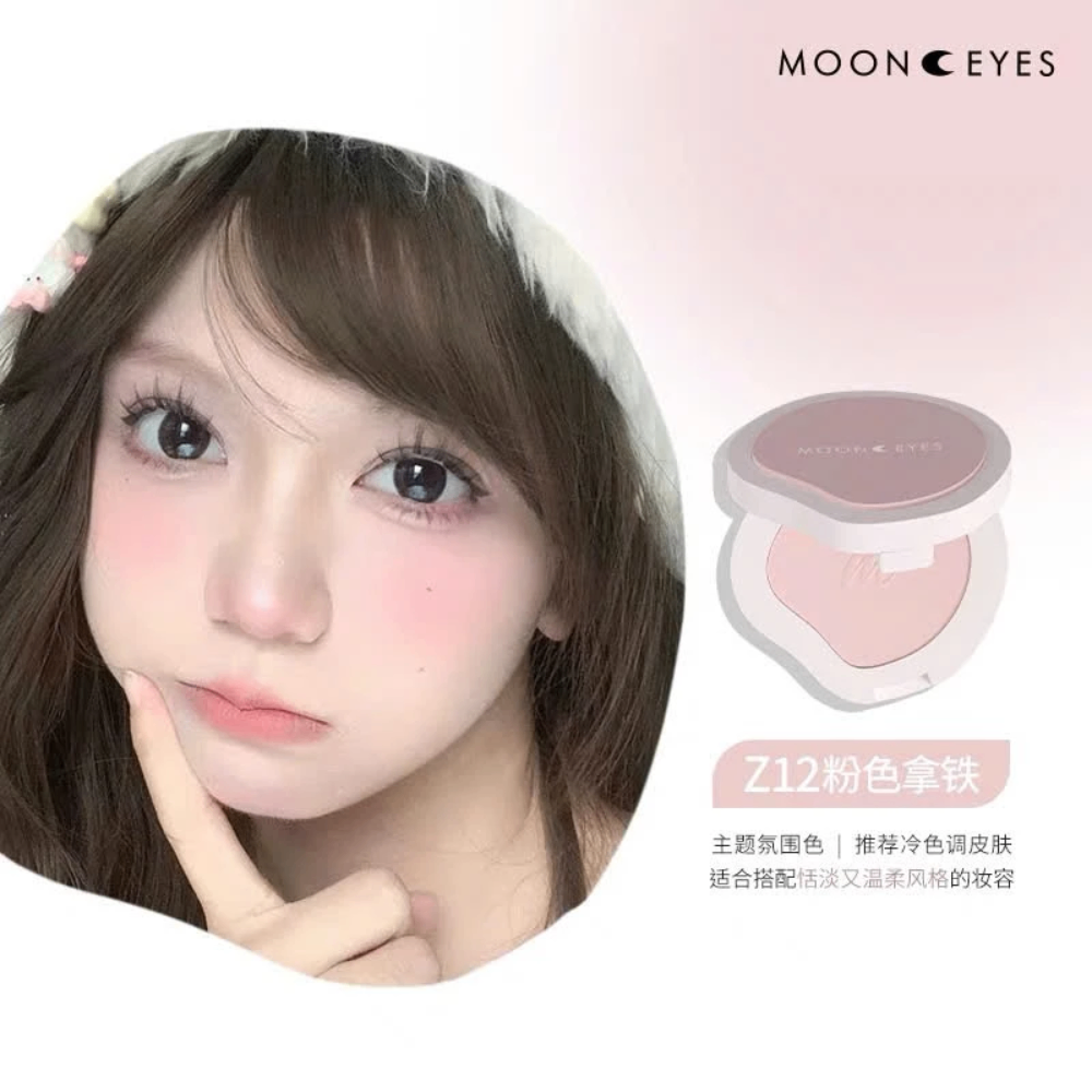 Phấn má hồng MOONEYES 6.5g trang điểm tự nhiên lâu trôi