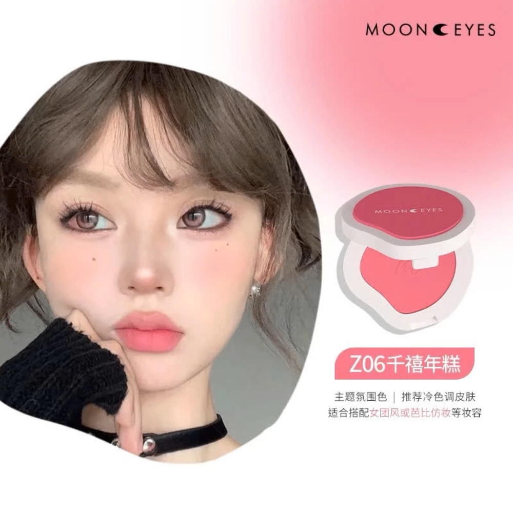 Phấn má hồng MOONEYES 6.5g trang điểm tự nhiên lâu trôi