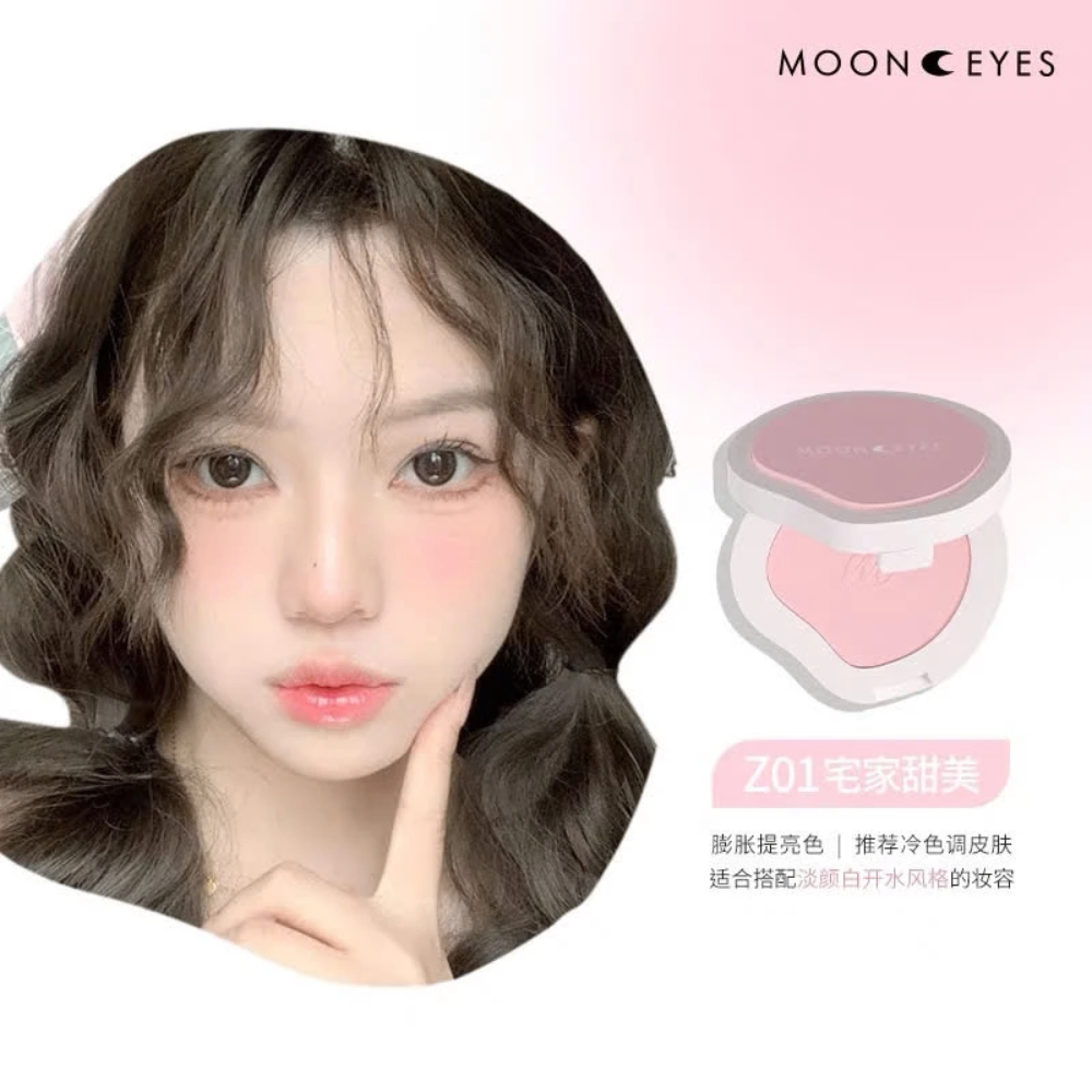 Phấn má hồng MOONEYES 6.5g trang điểm tự nhiên lâu trôi