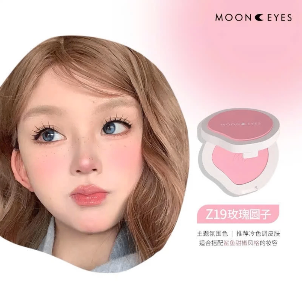 Phấn má hồng MOONEYES 6.5g trang điểm tự nhiên lâu trôi