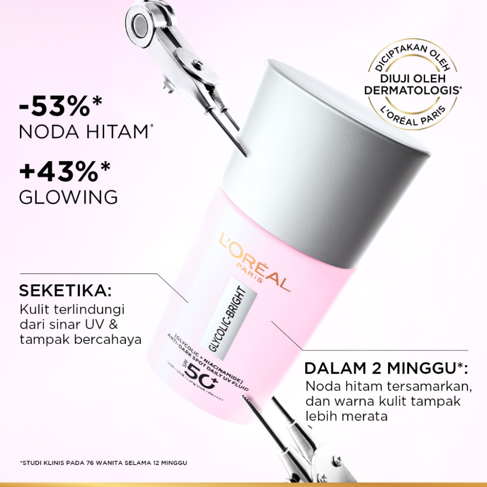 Kem chống nắng Loreal Glycol-Bright Anti-Dark Spot Daily UV Fluid 50ml