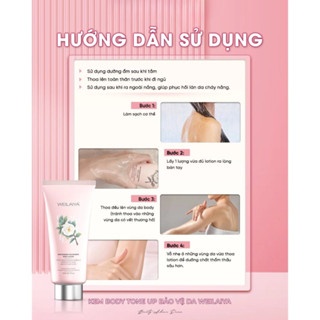 Dưỡng thể trắng da dưỡng ẩm hoa trà WEILAIYA Niacinamide Fragrance Body Lotion 200ml dưỡng ẩm da trắng hồng tự nhiên