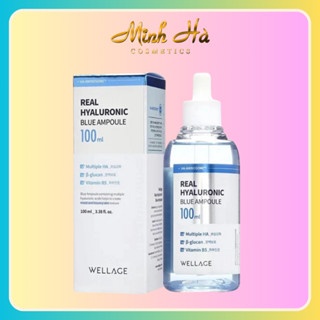 Tinh chất siêu cấp nước Wellage Real Hyaluronic Blue Ampoule 75ml giúp cấp ẩm, phục hồi da