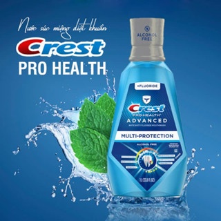 Nước súc miệng Crest Pro-Health Advantage 1l bảo vệ răng miệng, mang lại hơi thở thơm mát