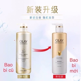 Sữa tắm Olay B3+ Vitamin C Creme Body Wash 500ml (bản Trung) + (bản Thái) dưỡng trắng da