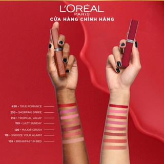 Son kem lì Loreal Infallible Matte Resistance 5g lên màu chuẩn lâu trôi