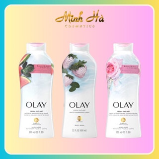 Sữa tắm Olay Body Wash 650ml nhiều mùi hương dưỡng ẩm trắng da