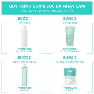 Nước hoa hồng SVR Physiopure Tonique dành cho da nhạy cảm (xanh dương) 200ml cấp ẩm làm dịu da