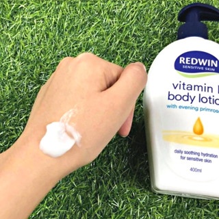 Kem dưỡng Vitamin E body lotion Redwin 400ml giúp cung cấp độ ẩm và nuôi dưỡng làn da mềm mại, mịn màng, tươi sáng