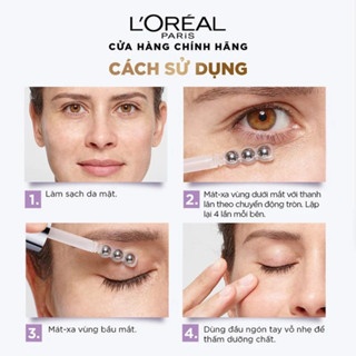 Serum dưỡng da vùng mắt Loreal Revitalift 2.5% Hyaluronic Acid + Caffeine Eye Serum 20ml giảm bọng mắt mờ quầng thâm