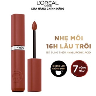 Son kem lì Loreal Infallible Matte Resistance 5g lên màu chuẩn lâu trôi