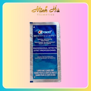Tách lẻ 1 miếng dán Crest 3D Whitestrips Levels 12 làm trắng răng tiện lợi dễ sử dụng
