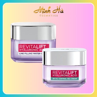 Kem dưỡng Loreal Paris Revitalift Hyaluronic Acid 8H Oil Control + Line Filling 50ml cấp ẩm kiềm dầu