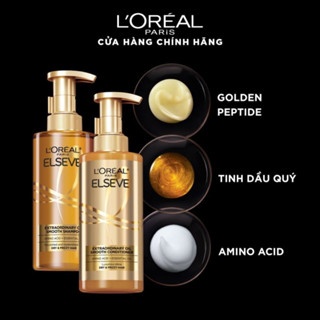 Dầu gội xả cao cấp Loreal Paris Elseve Extraordinary 440ml dưỡng tóc suôn mượt ngăn ngừa xơ rối