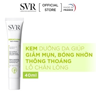 Kem dưỡng SVR Sebiaclear Mat + Pores 40ml giảm mụn, bóng nhờn & se lỗ chân lông