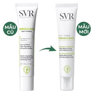 Kem dưỡng SVR Sebiaclear Mat + Pores 40ml giảm mụn, bóng nhờn & se lỗ chân lông