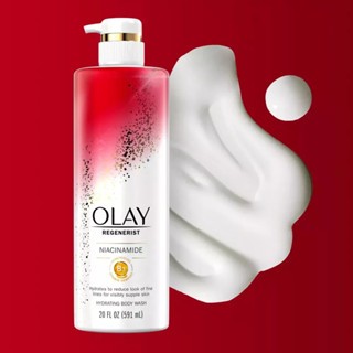 Sữa tắm Olay Regenerist Niacinamide, Olay Retinol 591ml (Bản Mỹ) dưỡng ẩm trắng da cung cấp B3