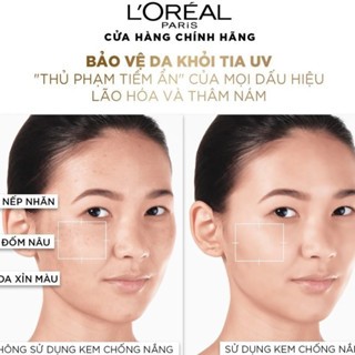 Kem chống nắng Loreal 20x UV Defender Serum Invisible Resist SPF50+ PA++++ 50ml (vạch đỏ) bảo vệ da làm đều màu da
