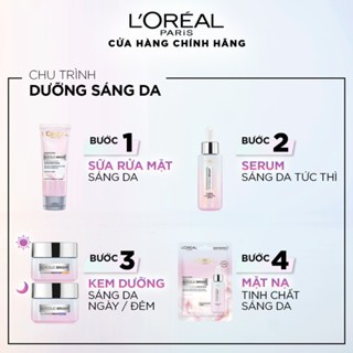 Kem dưỡng Loreal Paris Glycolic-Bright Glowing Cream 50ml sáng mịn mờ thâm nám ngày và đêm