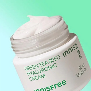 Kem dưỡng trà xanh Innisfree Green Tea Seed Hyaluronic Cream 50ml (Mẫu mới) dưỡng ẩm phục hồi da