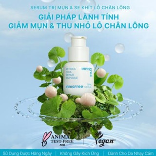 Serum Innisfree Retinol Cica Repair Ampoule 30ml ngừa mụn, căng bóng da