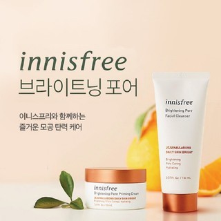 Sữa rửa mặt Innisfree Brightening Pore Facial Cleanser 150ml làm sạch & đàn hồi da