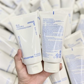Sữa rửa mặt Innisfree Bija Trouble Cleansing Foam 150g kiểm soát dầu thừa hỗ trợ giảm mụn