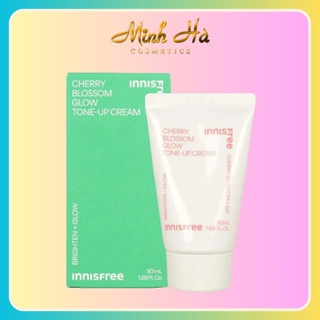 Kem dưỡng Innisfree Cherry Blossom Glow Tone-Up Cream + B3 50ml cấp ẩm cải thiện tông da