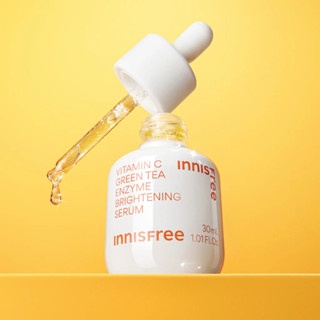 Serum Innisfree Vitamin C Green Tea Enzyme Brightening 30ml dưỡng trắng da mờ thâm mụn