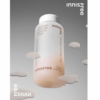 Nước hoa hồng Innisfree Volcanic PHA Pore Refining Toner 170ml làm sạch kiểm soát bã nhờn