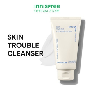Sữa rửa mặt Innisfree Bija Trouble Cleansing Foam 150g kiểm soát dầu thừa hỗ trợ giảm mụn