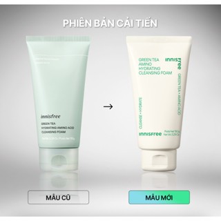 Sữa rửa mặt trà xanh Innisfree Green Tea Hydrating Amino Acid Cleansing Foam 150g (mẫu mới) dưỡng ẩm chống lão hóa da
