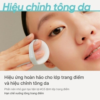 Phấn phủ Innisfree No Sebum Mineral Pact dạng nén 8.5g giúp kiềm dầu giữ lớp nền lâu trôi