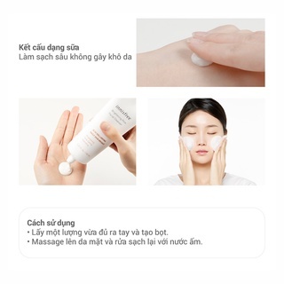 Sữa rửa mặt Innisfree Brightening Pore Facial Cleanser 150ml làm sạch & đàn hồi da