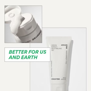 Tẩy da chết Innisfree Green Barley Gommage Peeling Mask 120ml chiết xuất từ lúa mạch không khô da, giúp da mịn màng