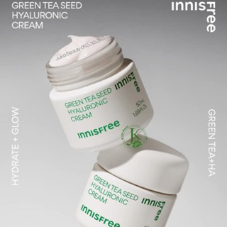 Kem dưỡng trà xanh Innisfree Green Tea Seed Hyaluronic Cream 50ml (Mẫu mới) dưỡng ẩm phục hồi da