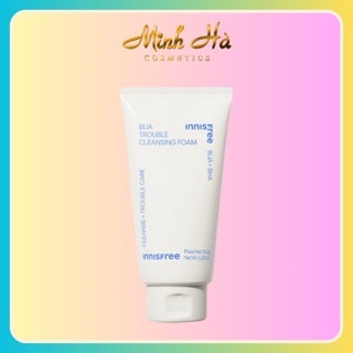 Sữa rửa mặt Innisfree Bija Trouble Cleansing Foam 150g kiểm soát dầu thừa hỗ trợ giảm mụn