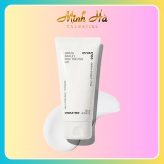 Tẩy da chết Innisfree Green Barley Gommage Peeling Mask 120ml chiết xuất từ lúa mạch không khô da, giúp da mịn màng