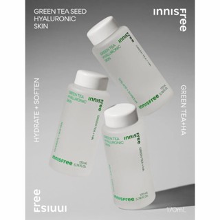 Nước hoa hồng Innisfree Green Tea Hyaluronic Skin 170ml (Mẫu mới) cấp ẩm làm sạch da