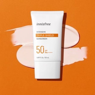 Kem chống nắng Innisfree Triple Shield SPF50+ PA+++ 2022 50ml giúp điều chỉnh màu da, chống thắm nước