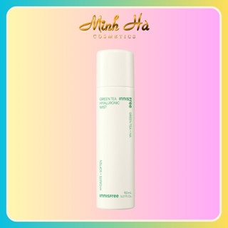 Xịt khoáng Innisfree Green Tea Mist 150ml cấp ẩm, cố định lớp trang điểm cùng với hương thơm trà xanh tươi mát dễ chịu