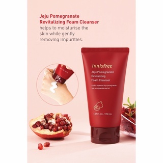Sữa rửa mặt Innisfree Jeju Pomegranate Revitalizing Foam Cleanser 150ml dưỡng ẩm và chống lão hóa