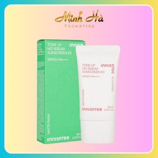 Kem chống nắng Innisfree Tone Up No Sebum Sunscreen EX 60ml kiềm dầu bảo vệ da