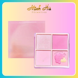 Phấn má hồng XIXI 4 ô D511 10g chất phấn mềm mịn lì bền màu