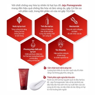 Sữa rửa mặt Innisfree Jeju Pomegranate Revitalizing Foam Cleanser 150ml dưỡng ẩm và chống lão hóa