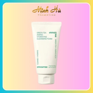 Sữa rửa mặt Innisfree Green Tea Amino Hydrating Foam Cleanser 150ml chiết xuất trà xanh dành cho da nhờn mụn