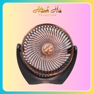 Quạt mini tích điện CWELL Portable Fan C201F-4 không gây ồn, điều chỉnh được góc rộng