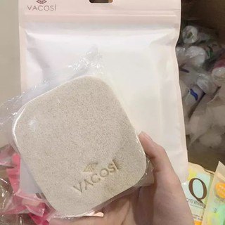Bông bọt biển rửa mặt Vacosi Pink Cleansing Sponge BP26 giúp da sạch hơn